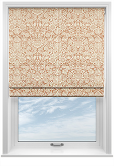 William Morris Sunflower, Madder - Roman Blind